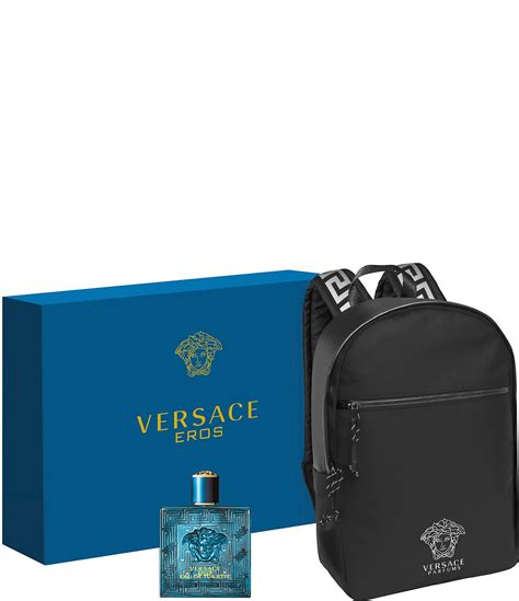 set versace men cologne|Versace cologne set with backpack.